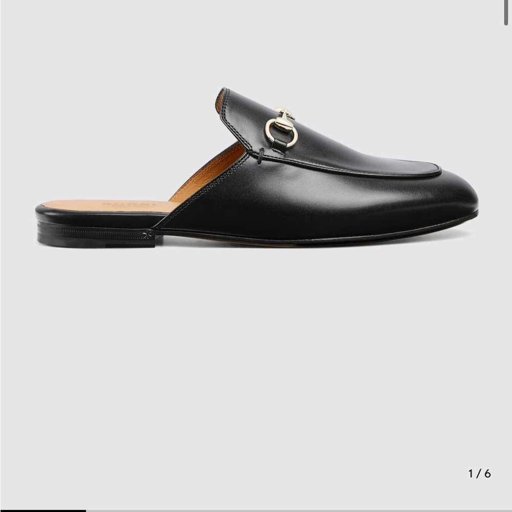 Gucci Women's Black Princetown Mules Size 38 - Picture 3 of 9